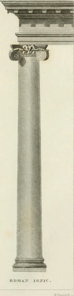 An illustration from An attempt to discriminate the styles of architecture in England : from the Conquest to the Reformation : with notices of above three thousand British edifices : preceded by a sketch of the Grecian and Roman orders, 1825, leaf 54