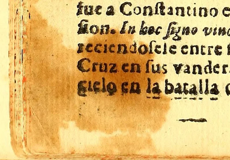 An illustration from Discurso del meior arbitrio de Philippo IIII, el grande rey de las Españas, y emperador de las Indias. : Eleccion de Maria Santissima S.N. por patrona de su española monarchia, y protectora de sus cathólicas armas. Predicado en el solemnissimo nouenario, que por orden de Su Magestad se celebrò en la cathedral metropolitana desta corte de Lima: y por acuerdo de sus dos principes a la deuotissima imagen de Nuestra Señora del Rosario., 1644, leaf 40