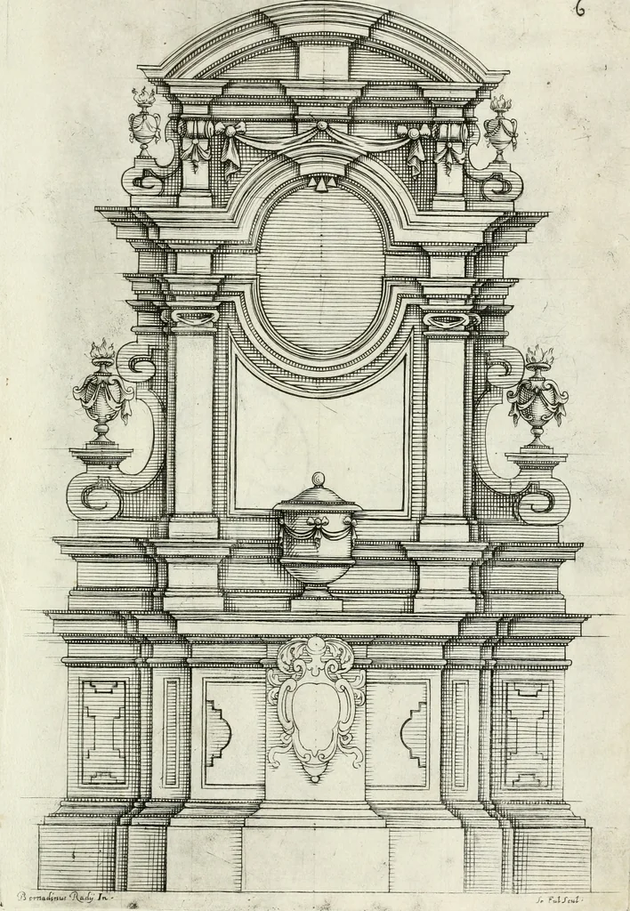 An illustration from Disegni varii di depositi o' sepulcri, 1619, leaf 102