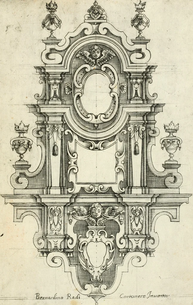 An illustration from Disegni varii di depositi o' sepulcri, 1619, leaf 18