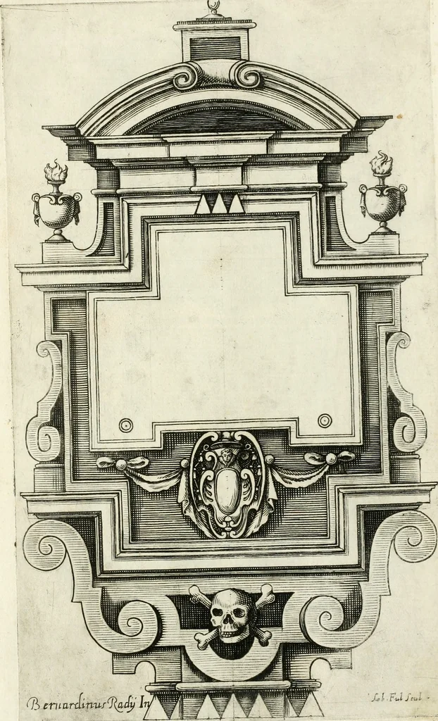 An illustration from Disegni varii di depositi o' sepulcri, 1619, leaf 20