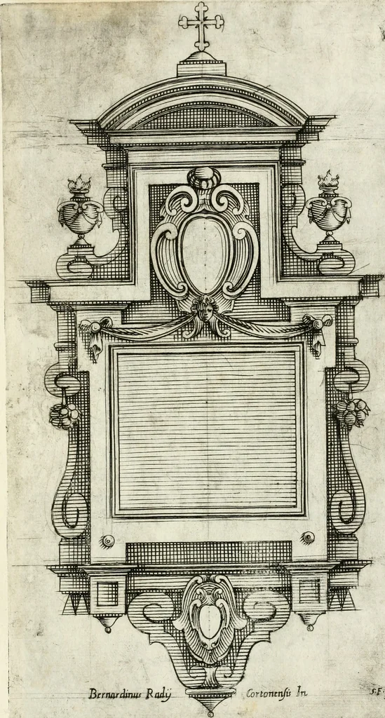 An illustration from Disegni varii di depositi o' sepulcri, 1619, leaf 28