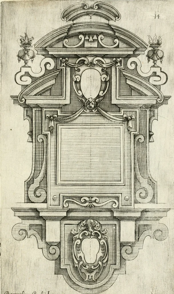 An illustration from Disegni varii di depositi o' sepulcri, 1619, leaf 30