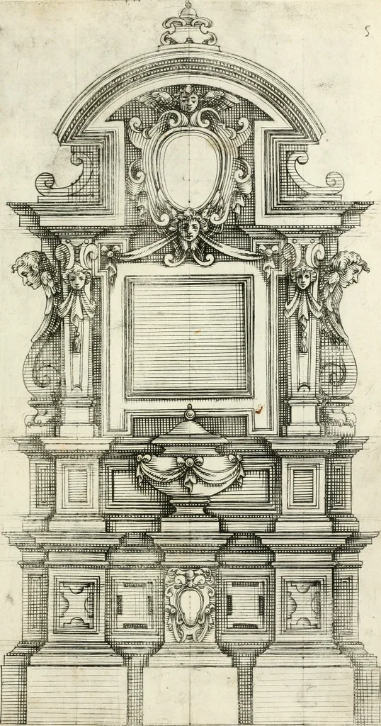 An illustration from Disegni varii di depositi o' sepulcri, 1619, leaf 32