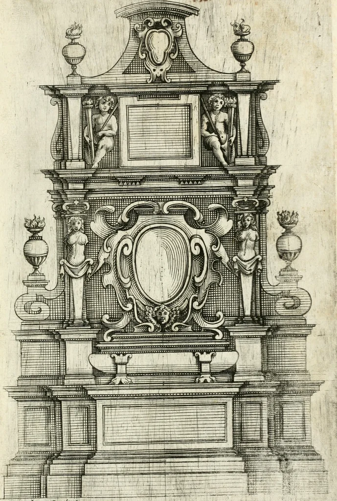 An illustration from Disegni varii di depositi o' sepulcri, 1619, leaf 38