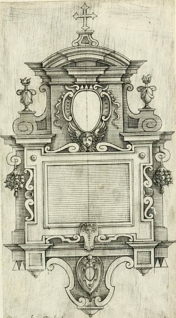 An illustration from Disegni varii di depositi o' sepulcri, 1619, leaf 42