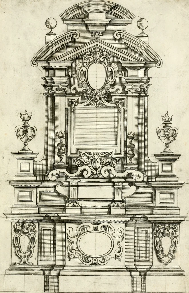 An illustration from Disegni varii di depositi o' sepulcri, 1619, leaf 46