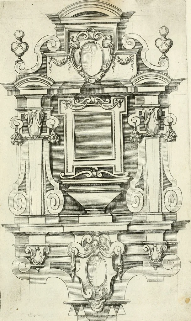 An illustration from Disegni varii di depositi o' sepulcri, 1619, leaf 48