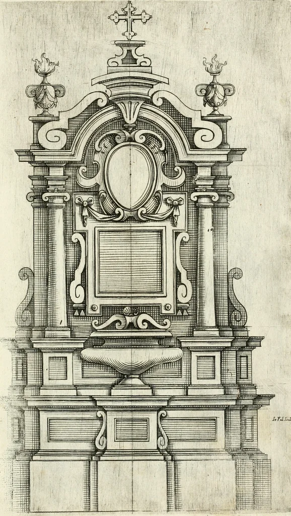 An illustration from Disegni varii di depositi o' sepulcri, 1619, leaf 52