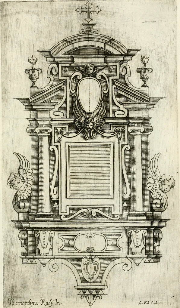 An illustration from Disegni varii di depositi o' sepulcri, 1619, leaf 64
