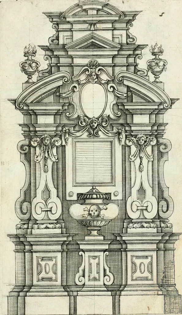 An illustration from Disegni varii di depositi o' sepulcri, 1619, leaf 84