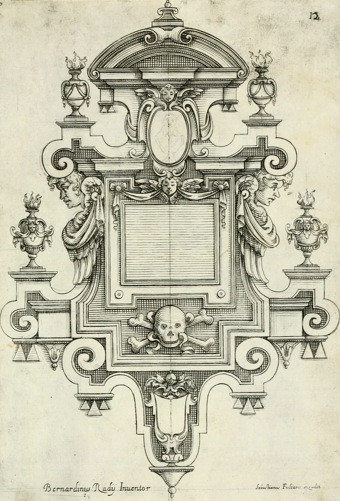An illustration from Disegni varii di depositi o' sepulcri, 1619, leaf 92