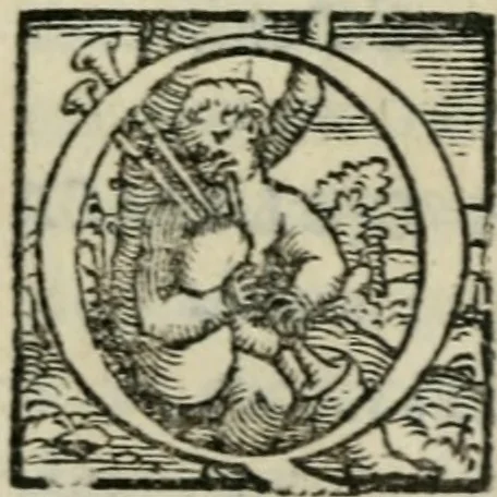 An illustration from Disegno del Doni : partito in piv ragionamenti, ne qvali si tratta della scoltvra et pittvra : de colori, de getti, de modegli, con molte cose appartenenti a quest'arti : & si termina la nobiltà dell'una et dell'altra professione : con historie, essempi, et sentenze : & nel fine alcune lettere che trattano della medesima materia, 1549, leaf 106