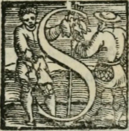 An illustration from Disegno del Doni : partito in piv ragionamenti, ne qvali si tratta della scoltvra et pittvra : de colori, de getti, de modegli, con molte cose appartenenti a quest'arti : & si termina la nobiltà dell'una et dell'altra professione : con historie, essempi, et sentenze : & nel fine alcune lettere che trattano della medesima materia, 1549, leaf 113
