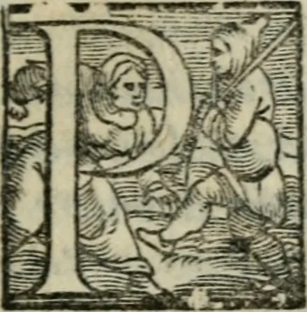 An illustration from Disegno del Doni : partito in piv ragionamenti, ne qvali si tratta della scoltvra et pittvra : de colori, de getti, de modegli, con molte cose appartenenti a quest'arti : & si termina la nobiltà dell'una et dell'altra professione : con historie, essempi, et sentenze : & nel fine alcune lettere che trattano della medesima materia, 1549, leaf 118