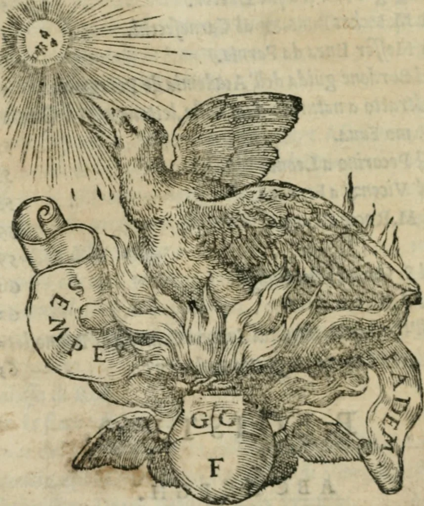 An illustration from Disegno del Doni : partito in piv ragionamenti, ne qvali si tratta della scoltvra et pittvra : de colori, de getti, de modegli, con molte cose appartenenti a quest'arti : & si termina la nobiltà dell'una et dell'altra professione : con historie, essempi, et sentenze : & nel fine alcune lettere che trattano della medesima materia, 1549, leaf 131