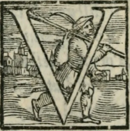An illustration from Disegno del Doni : partito in piv ragionamenti, ne qvali si tratta della scoltvra et pittvra : de colori, de getti, de modegli, con molte cose appartenenti a quest'arti : & si termina la nobiltà dell'una et dell'altra professione : con historie, essempi, et sentenze : & nel fine alcune lettere che trattano della medesima materia, 1549, leaf 95