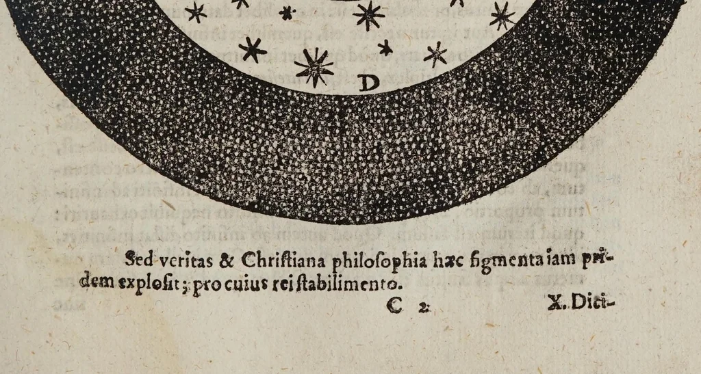 An illustration from Disqvisitiones mathematicae, de controversiis et novitatibvs astronomicis ;, 1614, leaf 21