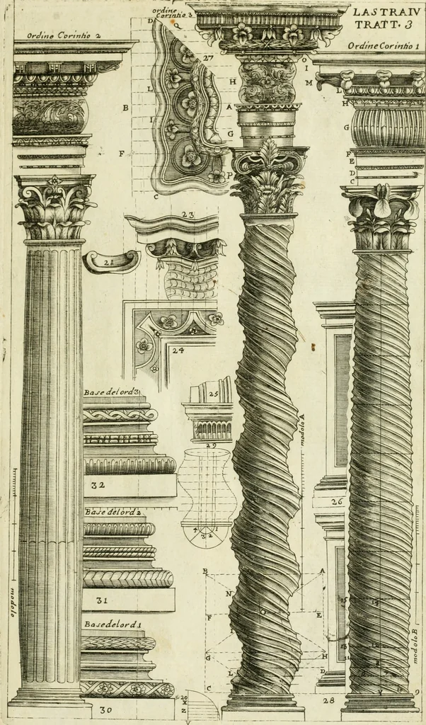 An illustration from Dissegni d'architettvra civile et ecclesiastica, 1686, leaf 14
