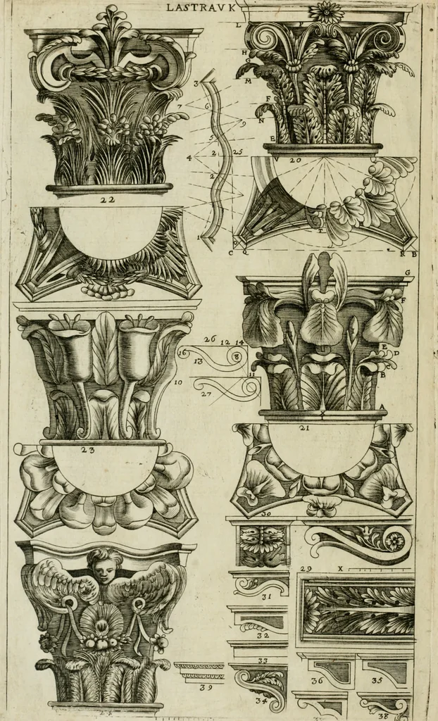 An illustration from Dissegni d'architettvra civile et ecclesiastica, 1686, leaf 17