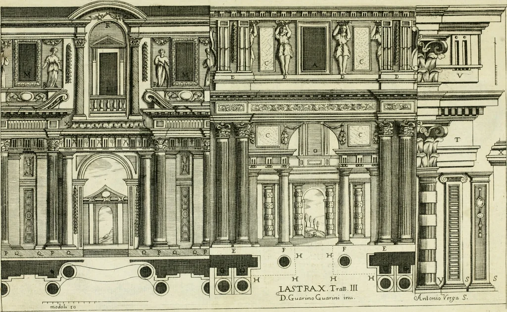 An illustration from Dissegni d'architettvra civile et ecclesiastica, 1686, leaf 26