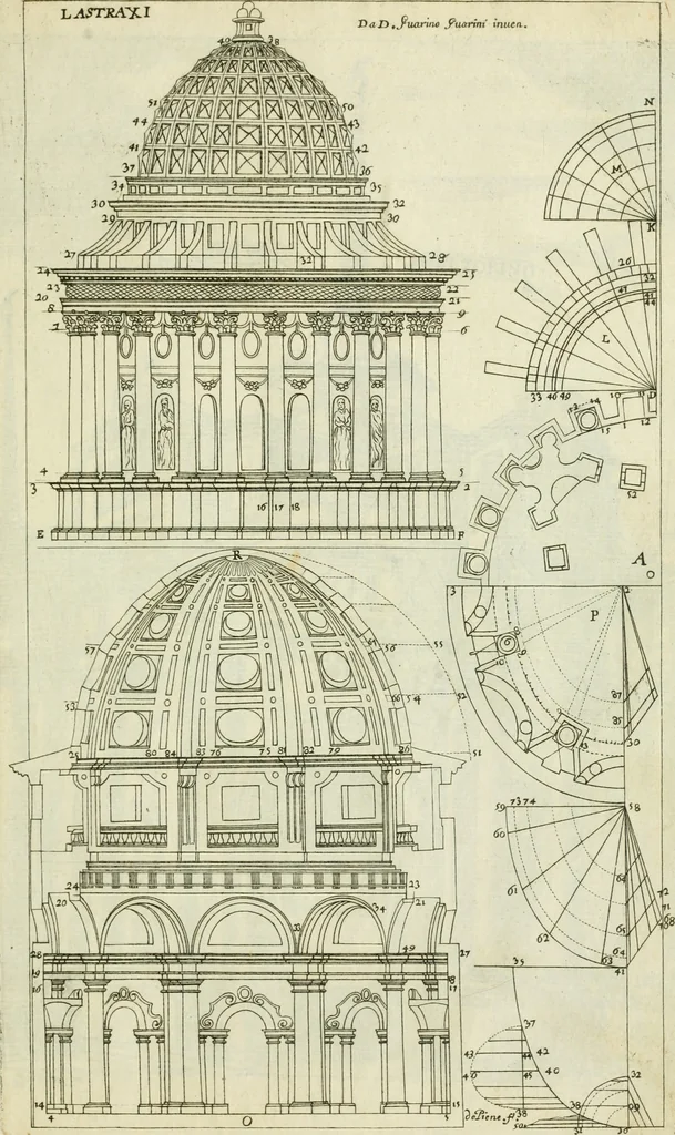 An illustration from Dissegni d'architettvra civile et ecclesiastica, 1686, leaf 28
