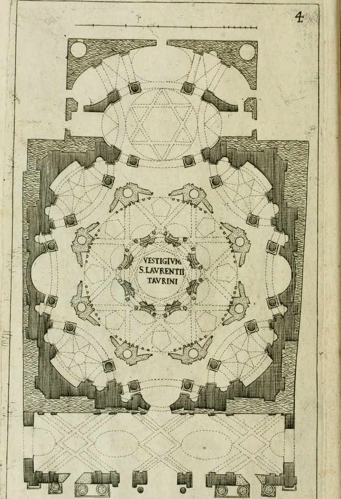 An illustration from Dissegni d'architettvra civile et ecclesiastica, 1686, leaf 37