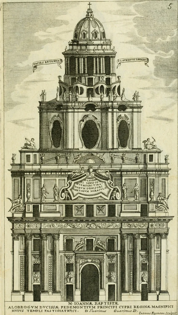 An illustration from Dissegni d'architettvra civile et ecclesiastica, 1686, leaf 38