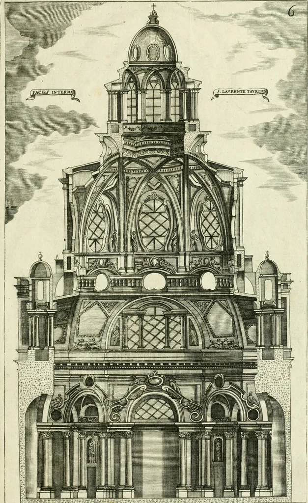 An illustration from Dissegni d'architettvra civile et ecclesiastica, 1686, leaf 40