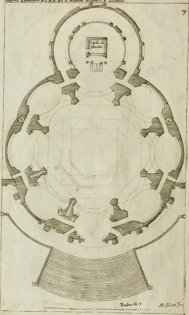 An illustration from Dissegni d'architettvra civile et ecclesiastica, 1686, leaf 43