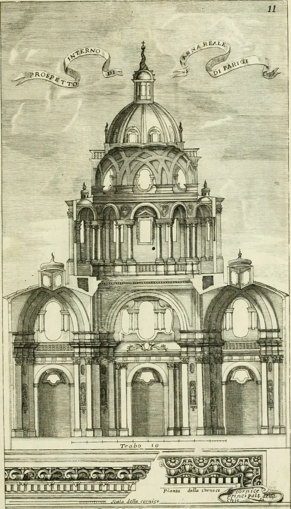 An illustration from Dissegni d'architettvra civile et ecclesiastica, 1686, leaf 50