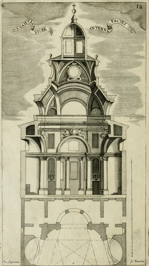 An illustration from Dissegni d'architettvra civile et ecclesiastica, 1686, leaf 53