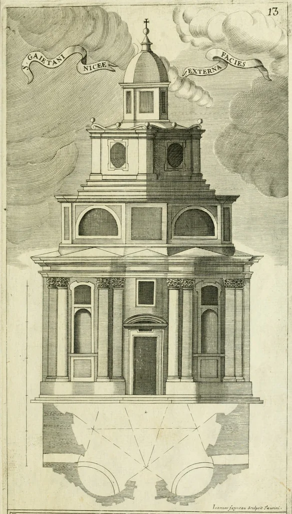 An illustration from Dissegni d'architettvra civile et ecclesiastica, 1686, leaf 54