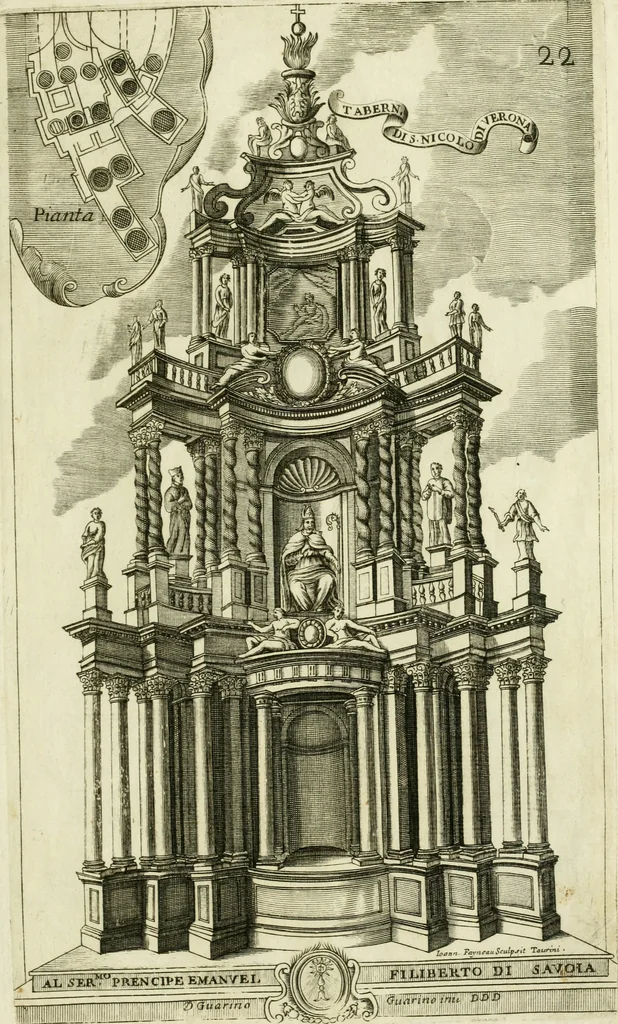 An illustration from Dissegni d'architettvra civile et ecclesiastica, 1686, leaf 72