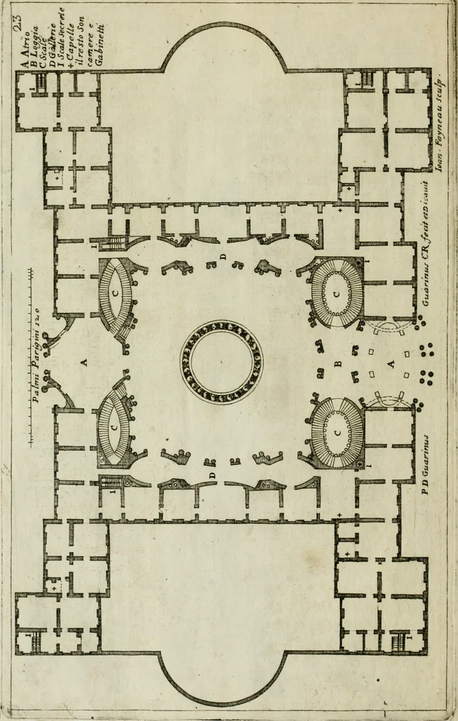 An illustration from Dissegni d'architettvra civile et ecclesiastica, 1686, leaf 75