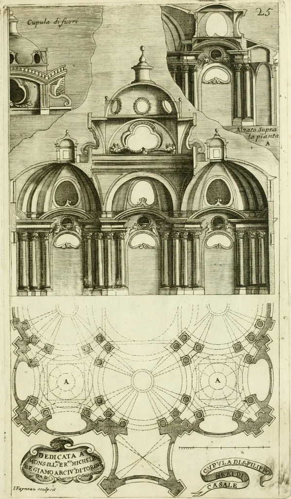 An illustration from Dissegni d'architettvra civile et ecclesiastica, 1686, leaf 78