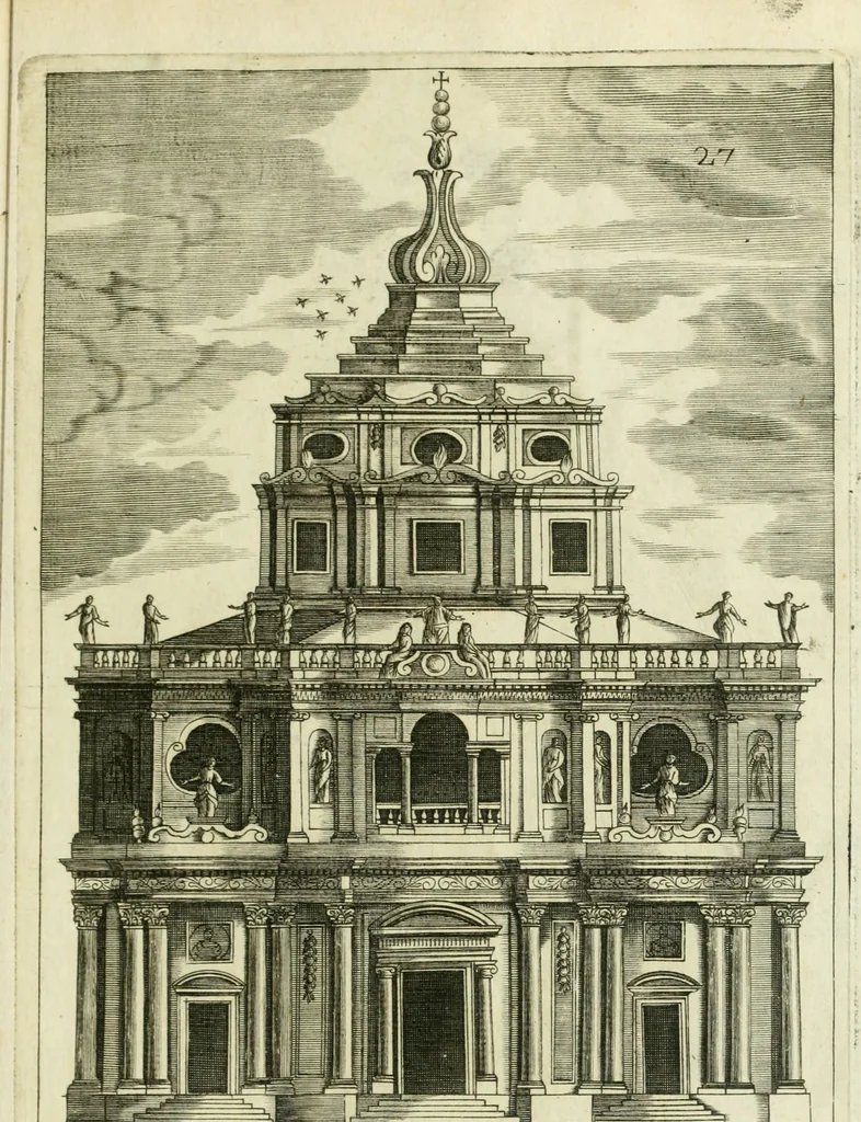An illustration from Dissegni d'architettvra civile et ecclesiastica, 1686, leaf 82