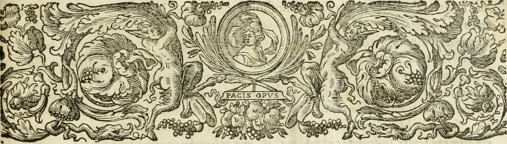 An illustration from Duplex dissertatio de duobus nummis Diocletiani et Licinii : ex cimelijs sereniss. ac reuerendiss. principis Leopoldi Cardinalis Medicei, cum auctario chronologico de votis decennalibus imperatorum ac caesarum, 1676, leaf 6