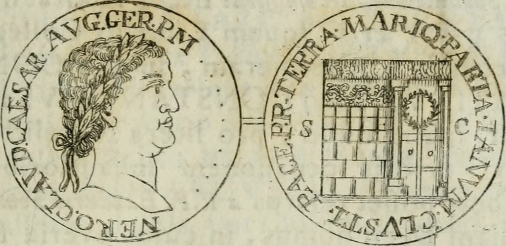 An illustration from Dissertatio de numis monetariorum veterum culpa vitiosis ..., 1736, leaf 34
