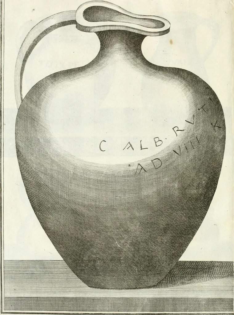 An illustration from Dissertatio et animadversiones ad nuper inventum Severae martyris epitaphium, 1734, leaf 121
