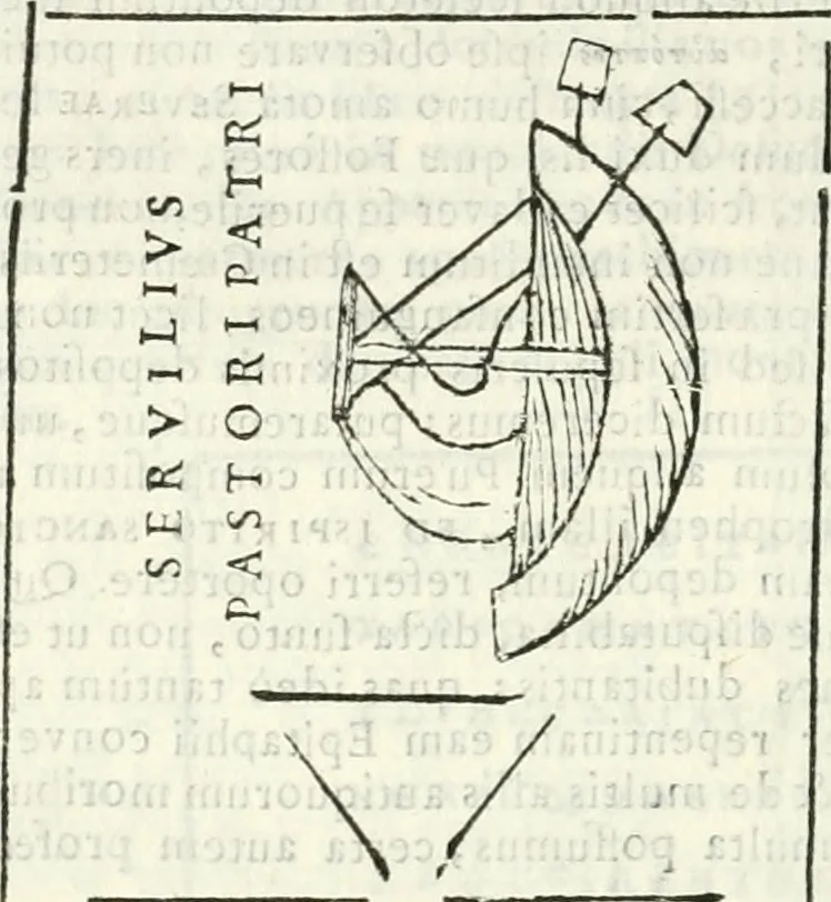 An illustration from Dissertatio et animadversiones ad nuper inventum Severae martyris epitaphium, 1734, leaf 223