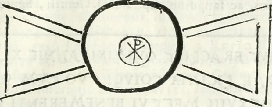 An illustration from Dissertatio et animadversiones ad nuper inventum Severae martyris epitaphium, 1734, leaf 76