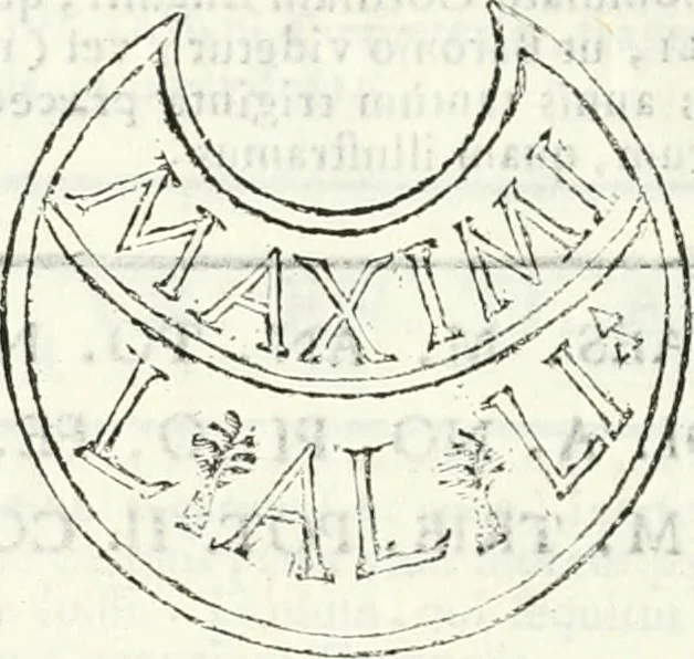 An illustration from Dissertatio et animadversiones ad nuper inventum Severae martyris epitaphium, 1734, leaf 99