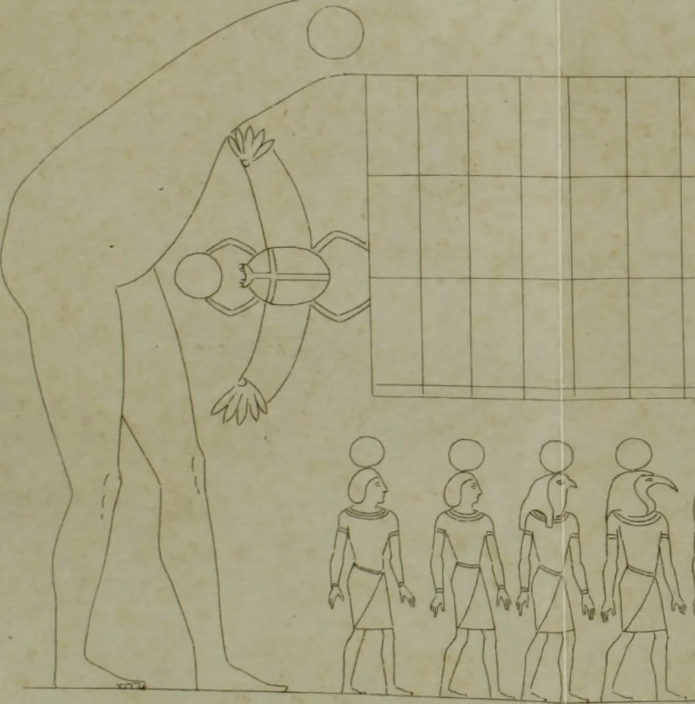 An illustration from A dissertation on the calendar and zodiac of ancient Egypt : with remarks on the first introduction and use of the zodiac among the Greeks, 1832, leaf 286