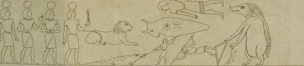 An illustration from A dissertation on the calendar and zodiac of ancient Egypt : with remarks on the first introduction and use of the zodiac among the Greeks, 1832, leaf 286