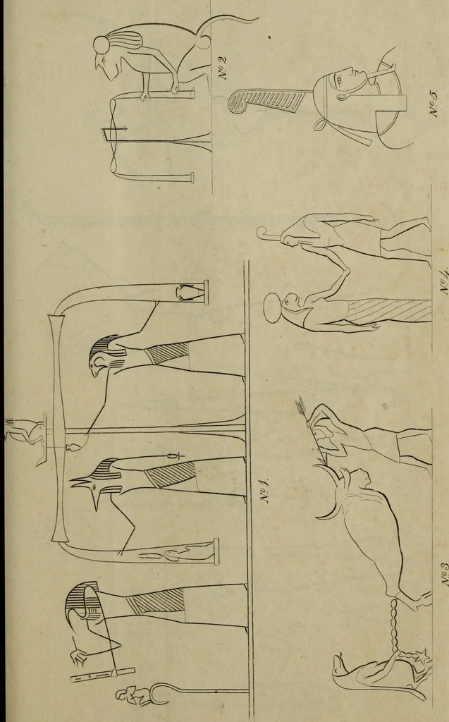 An illustration from A dissertation on the calendar and zodiac of ancient Egypt : with remarks on the first introduction and use of the zodiac among the Greeks, 1832, leaf 288