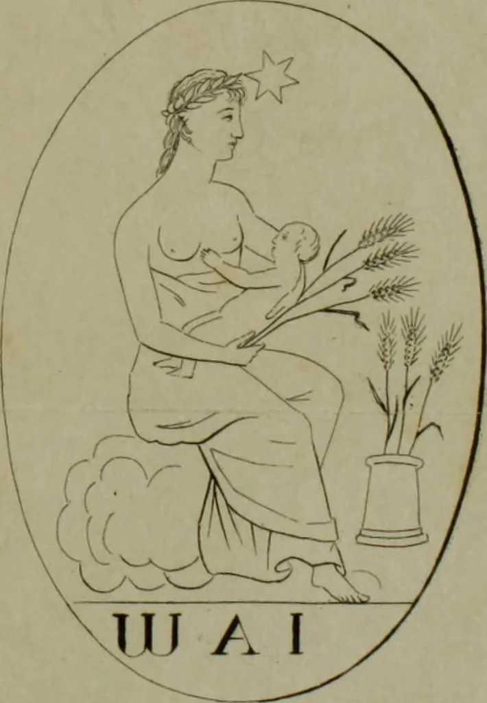 An illustration from A dissertation on the calendar and zodiac of ancient Egypt : with remarks on the first introduction and use of the zodiac among the Greeks, 1832, leaf 293