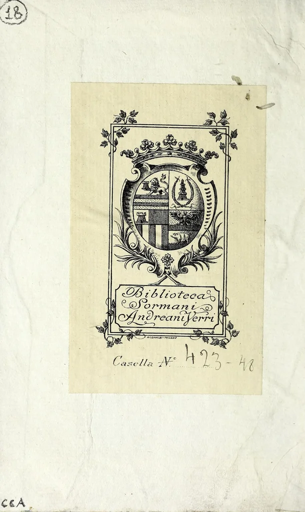 An illustration from Dissertazioni due dell' ab. Gio. Girolamo Carli, segretario perpetuo della R. accademia delle scienze, arti, e belle lettere di Mantova, 1785, leaf 2