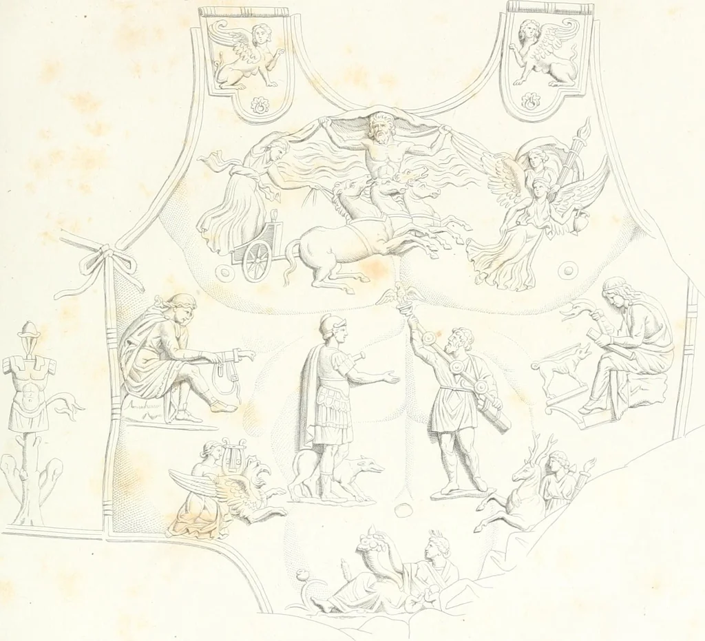 An illustration from Dissertazioni archeologiche di vario argomento, 1869, leaf 231
