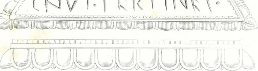 An illustration from Dissertazioni archeologiche di vario argomento, 1869, leaf 243